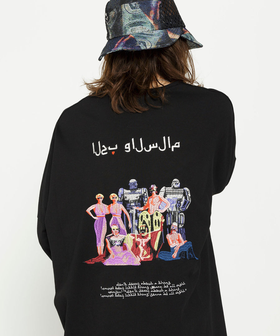 SF26SS-17 TRIBE EMBROI BIG TEE