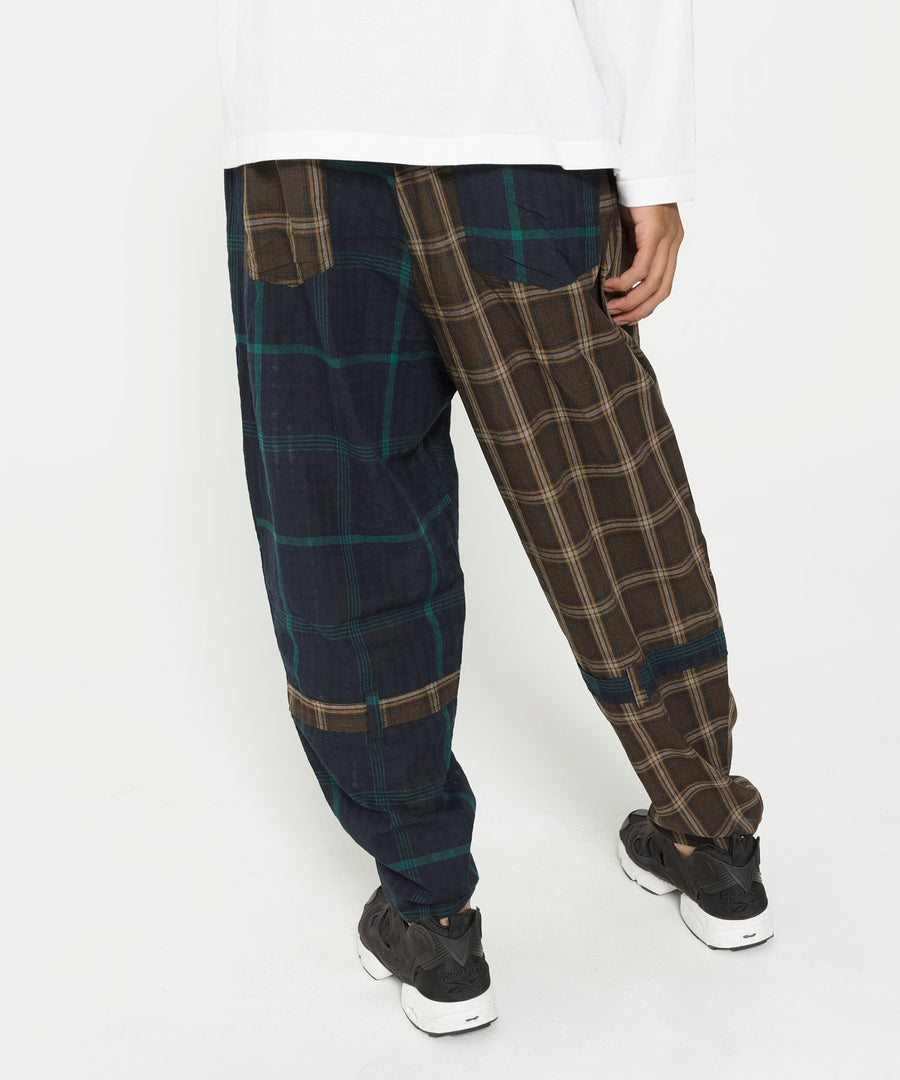 SF26SS-16 MIX CHECK BONTAGE PANTS