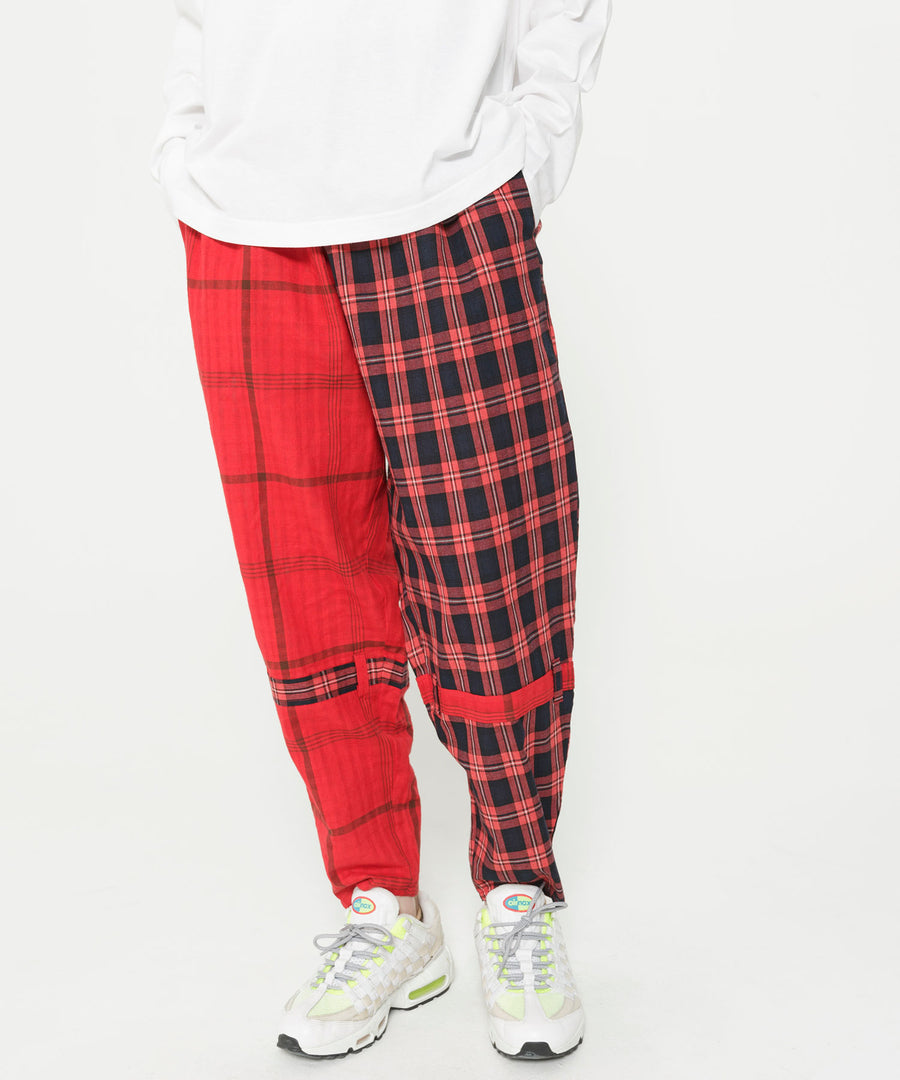 SF26SS-16 MIX CHECK BONTAGE PANTS