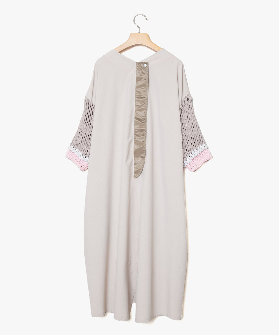 BSD25SS-02 Loose Sleeve Military One-piece   BEIGE