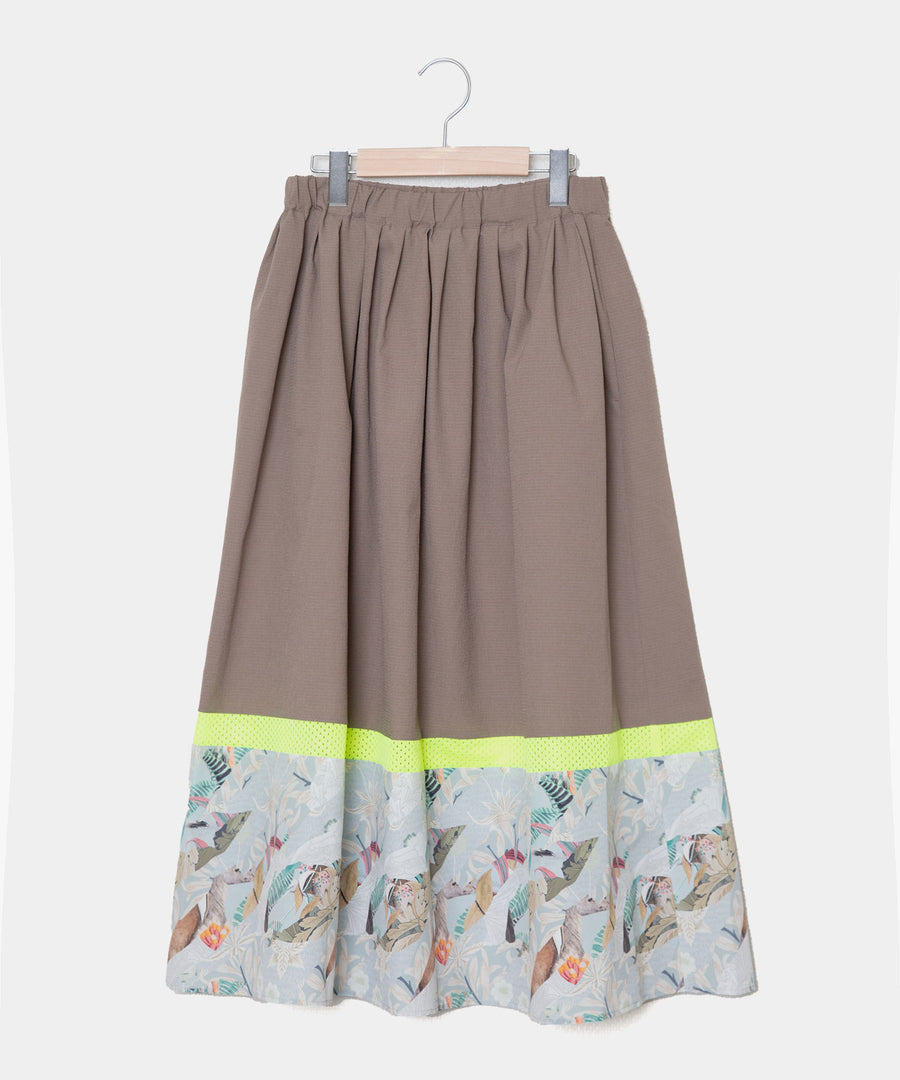 BSD25SS-10  Arts & Science Slide Skirt BROWN