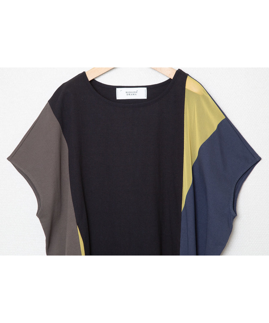 BSD25SS-20  Color Scheme Dress Tee BLACK