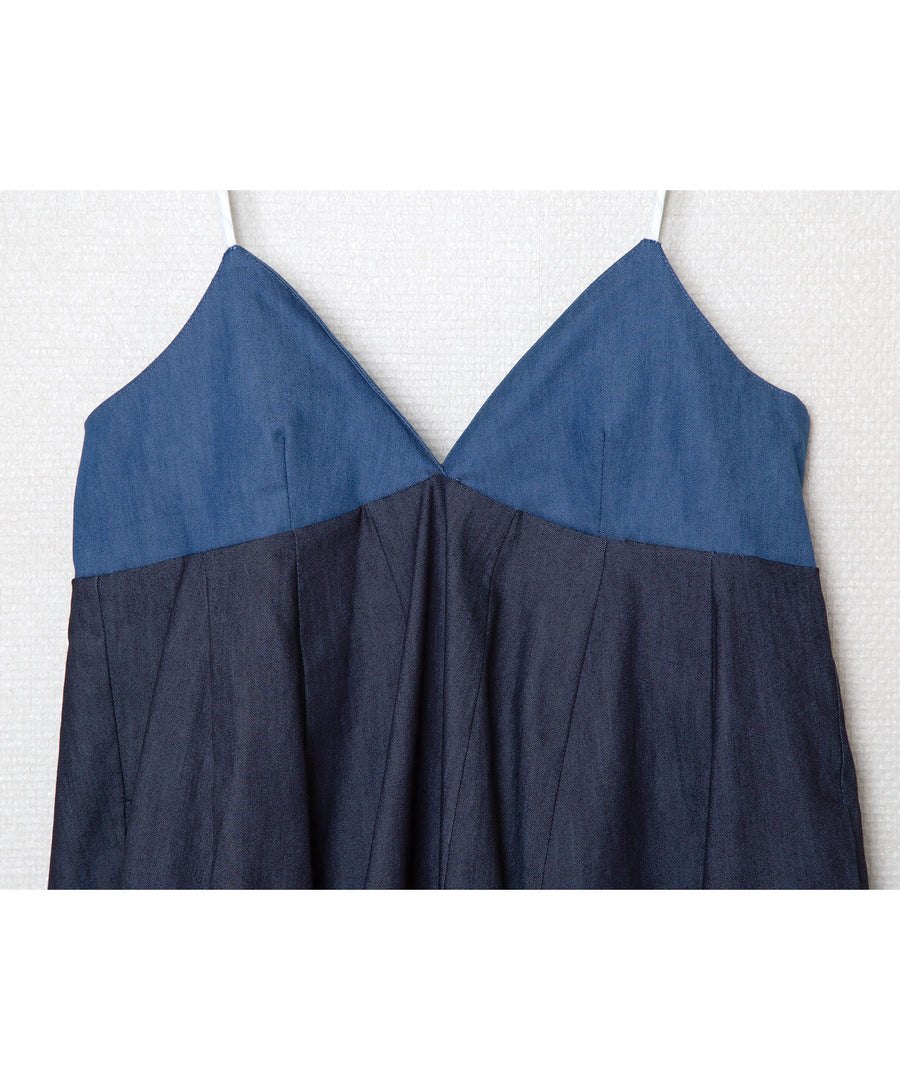 BSD25SS-12  Overall Dress INDIGO