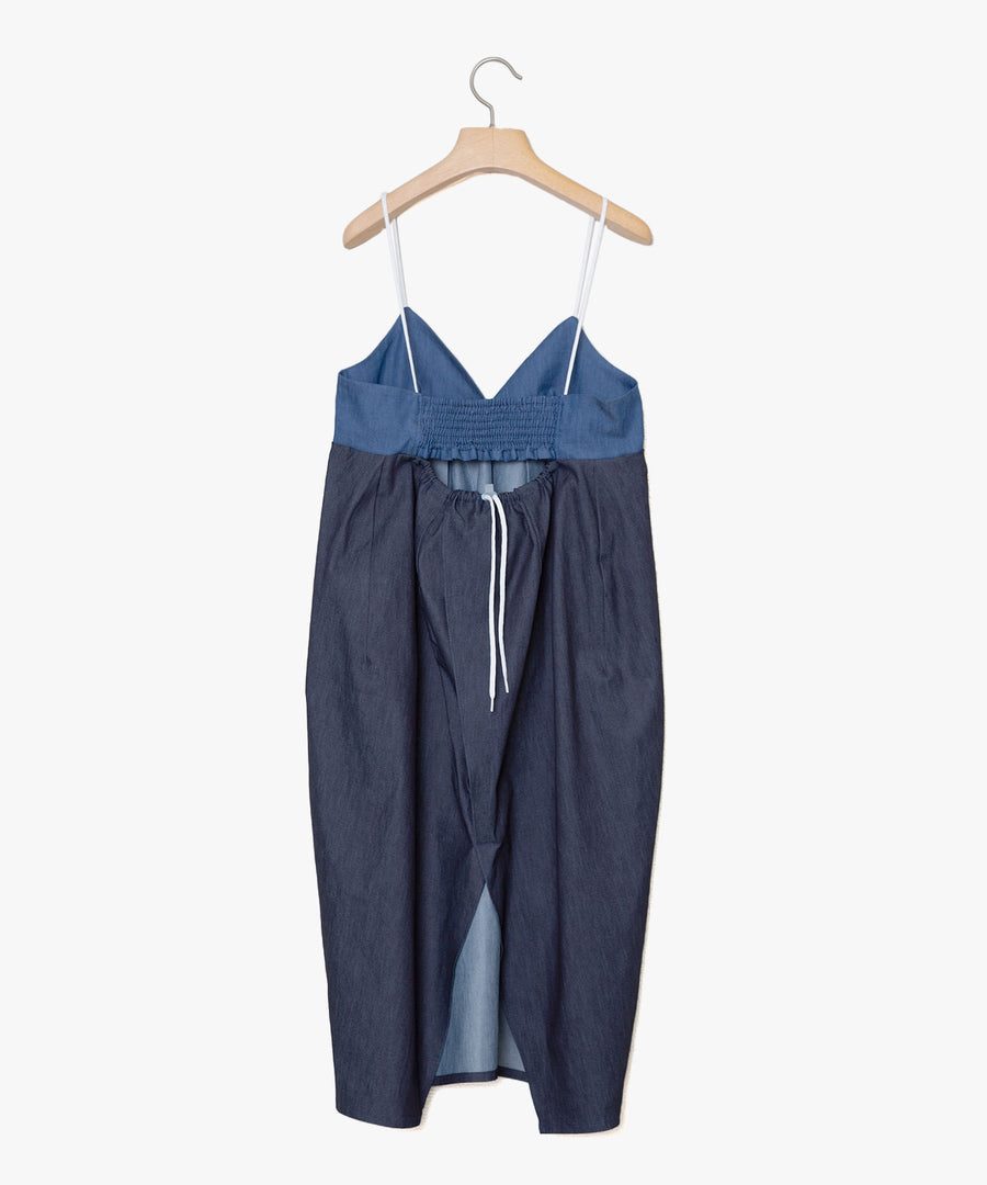 BSD25SS-12  Overall Dress INDIGO