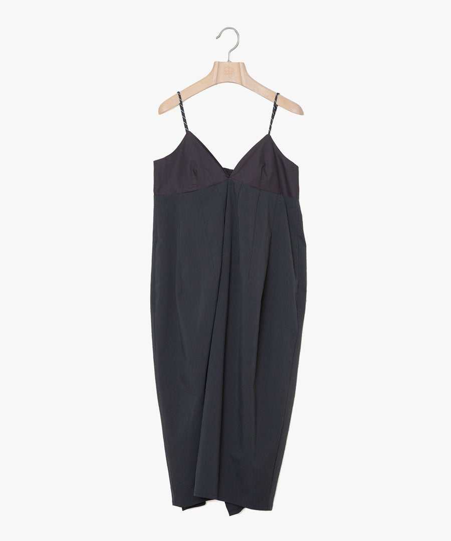 BSD25SS-12  Overall Dress BLACK