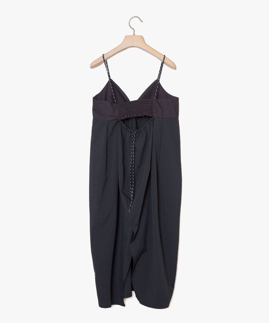 BSD25SS-12  Overall Dress BLACK