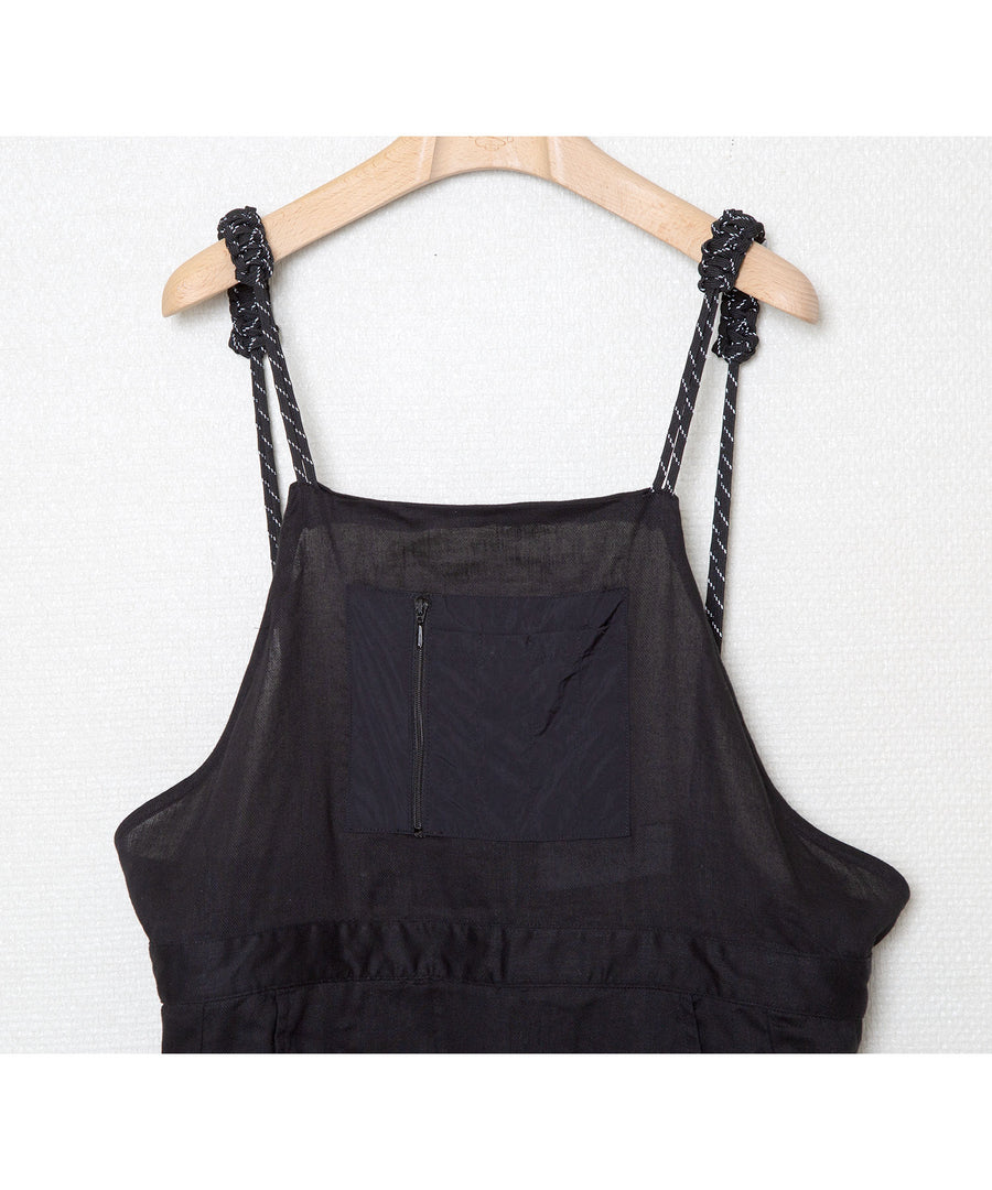 BSD25SS-14  Layer Apron One-piece BLACK