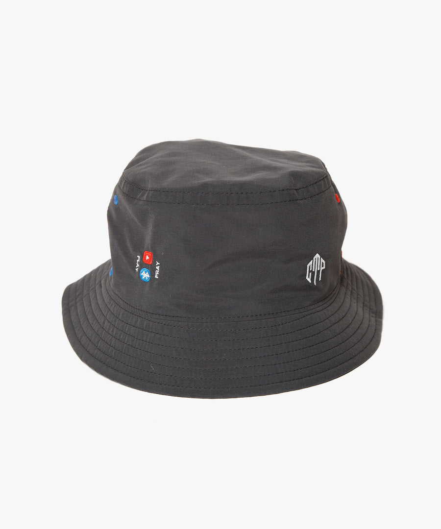 ST-CTP02 Bucket Hat-BK NEON