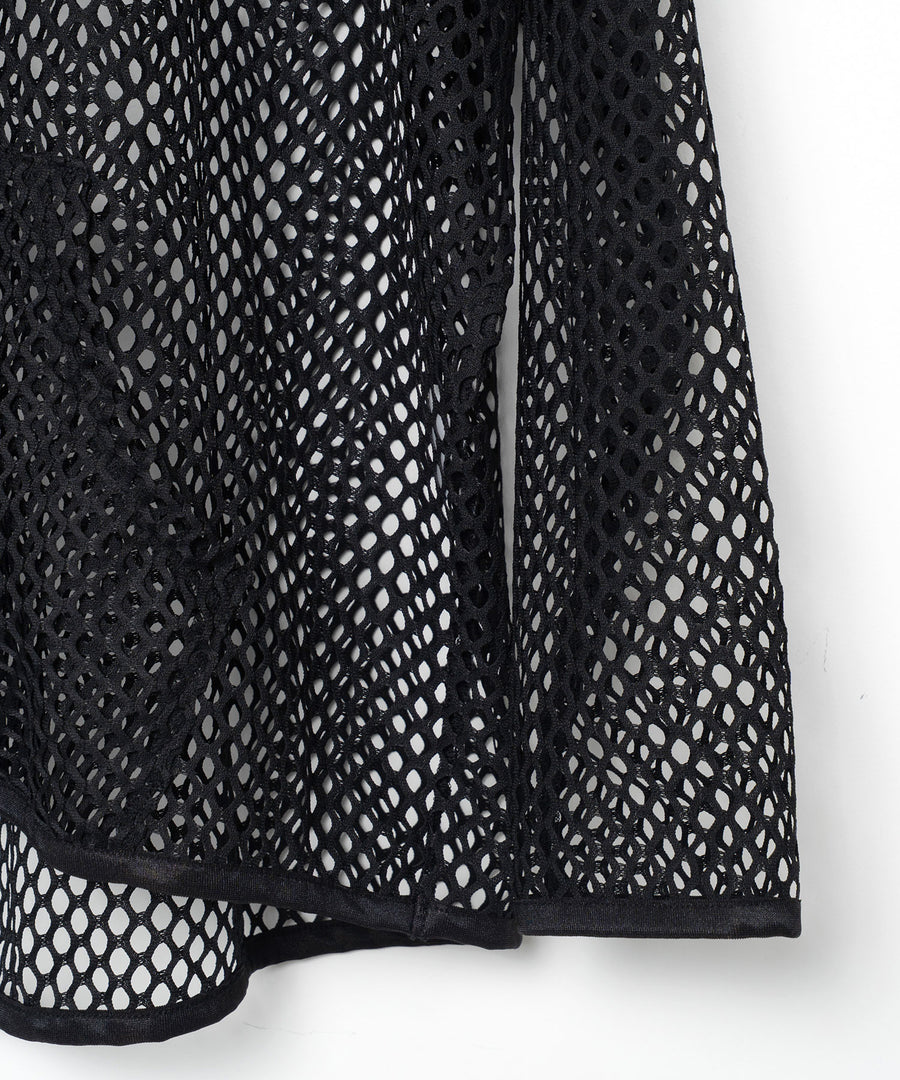 BSD26SS-20 Ultra Mesh Hoodie BLACK