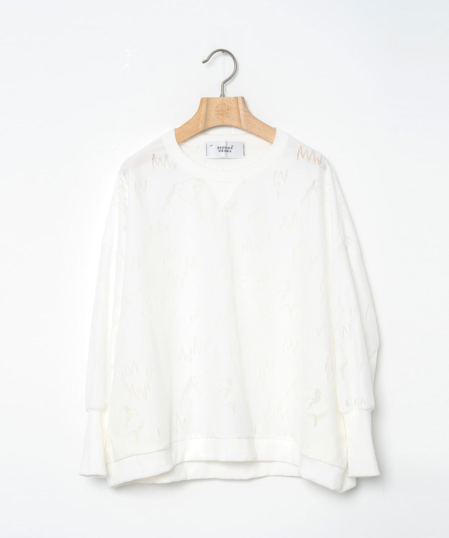 BSD26SS-11 Dancing Lace Pullover WHITE