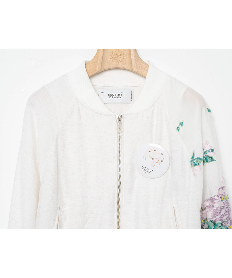BSD26SS-01 Mosaic Garden Blouson WHITE