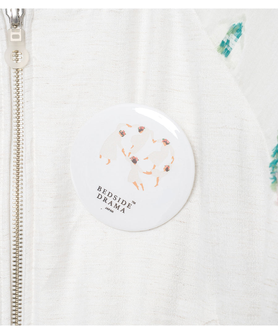 BSD26SS-01 Mosaic Garden Blouson WHITE