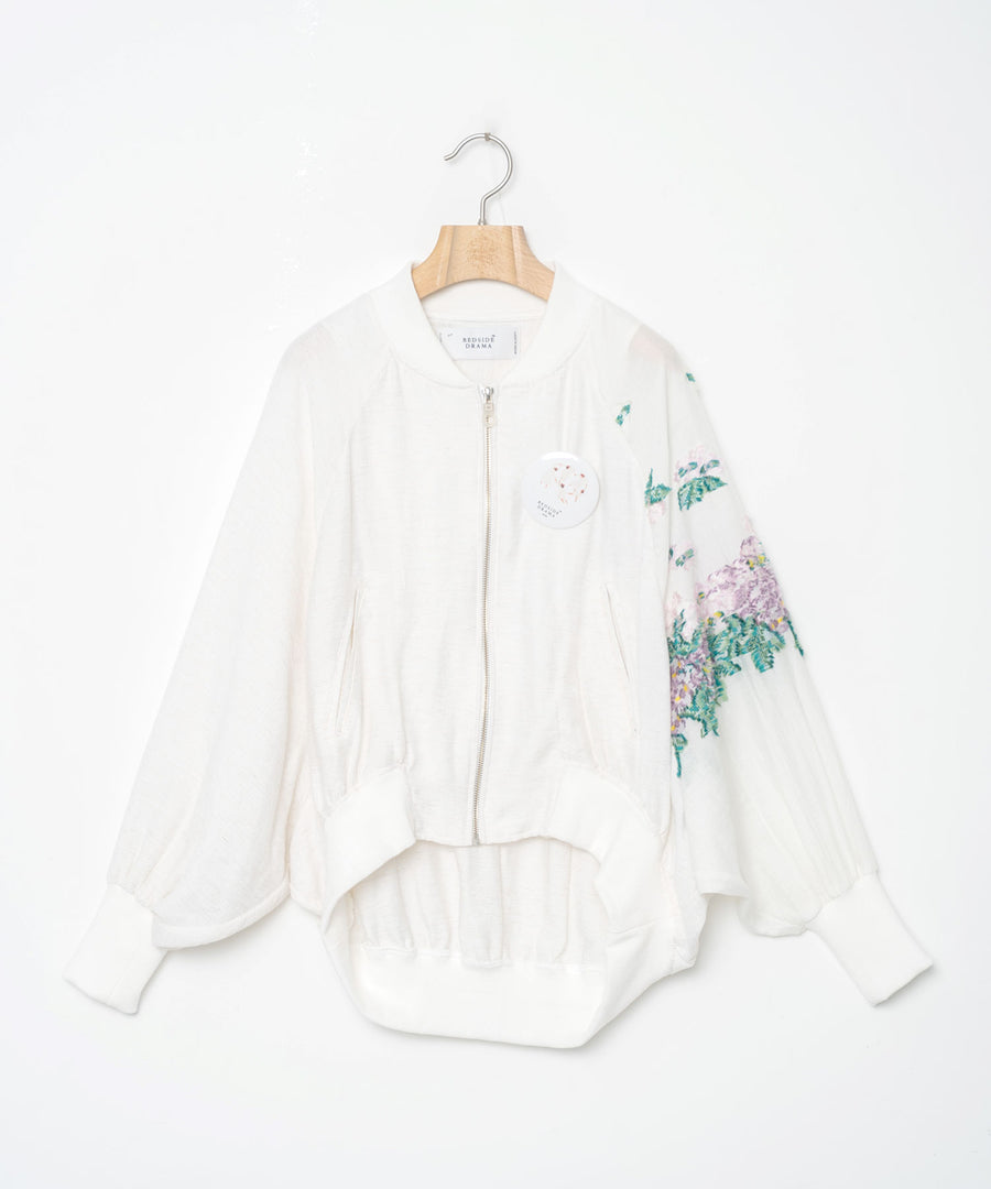BSD26SS-01 Mosaic Garden Blouson WHITE