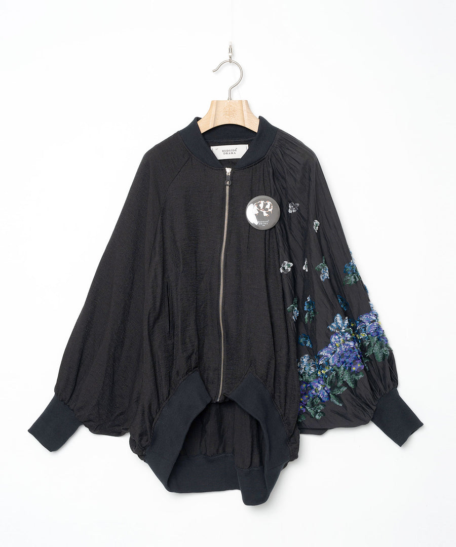 BSD26SS-01 Mosaic Garden Blouson BLACK