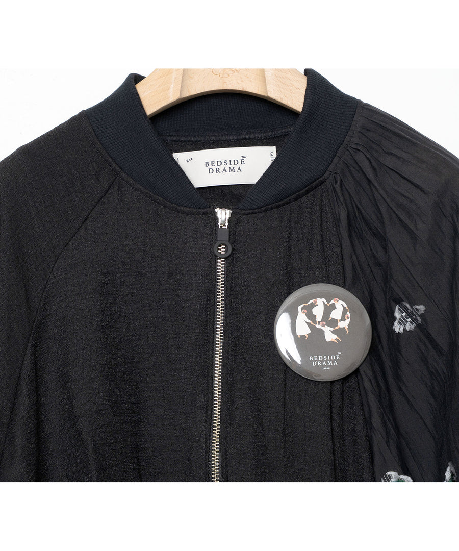 BSD26SS-01 Mosaic Garden Blouson BLACK