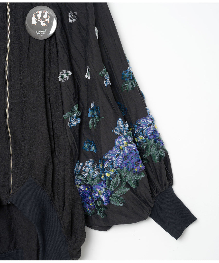 BSD26SS-01 Mosaic Garden Blouson BLACK