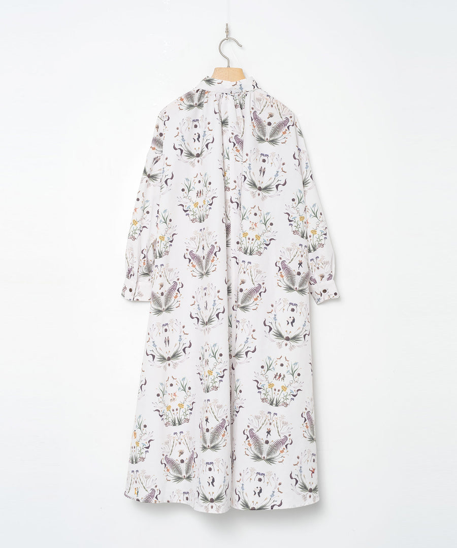 BSD26SS-15 Dance In The Garden Maxi Shirt NATURAL