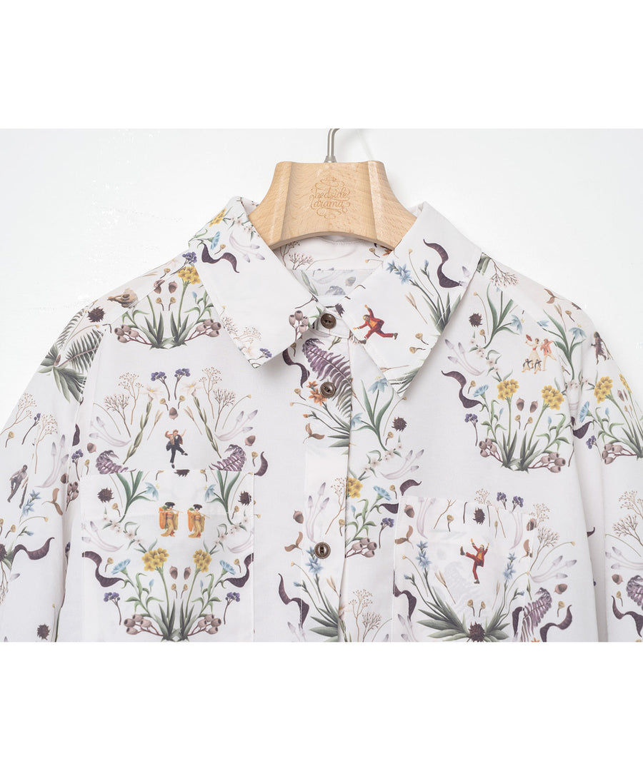 BSD26SS-16 Dance In The Garden Cape Shirt NATURAL