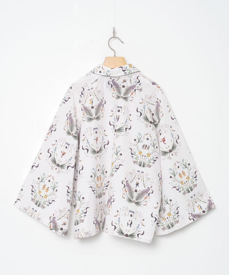 BSD26SS-16 Dance In The Garden Cape Shirt NATURAL