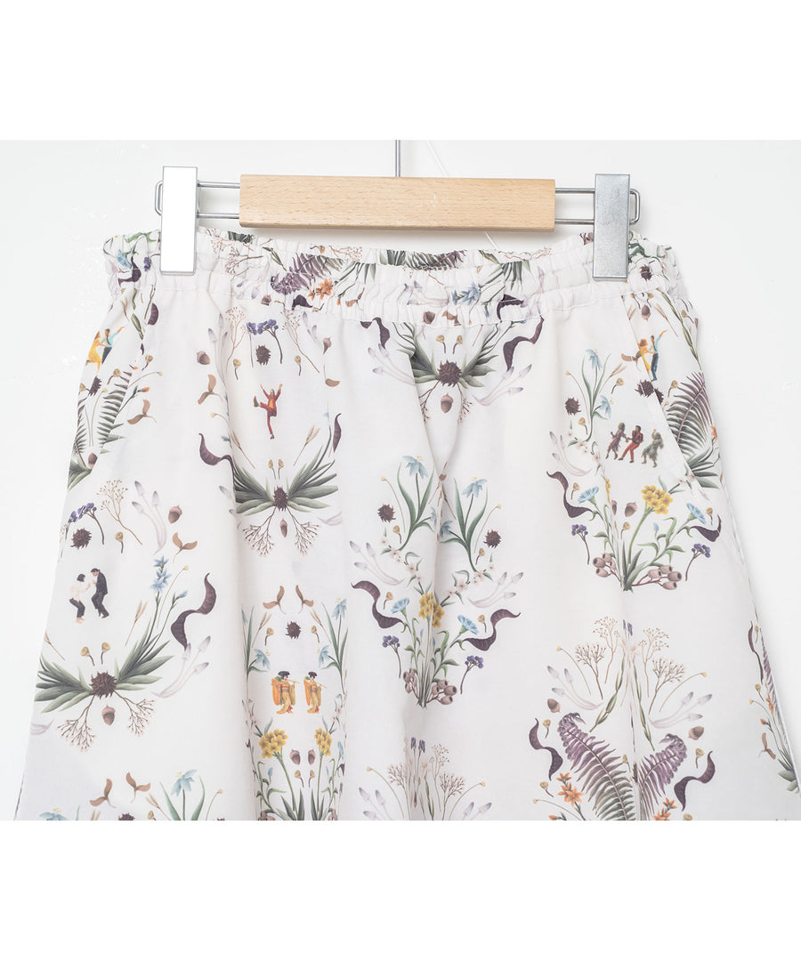 BSD26SS-19 Dance In The Garden Wide Pants NATURAL