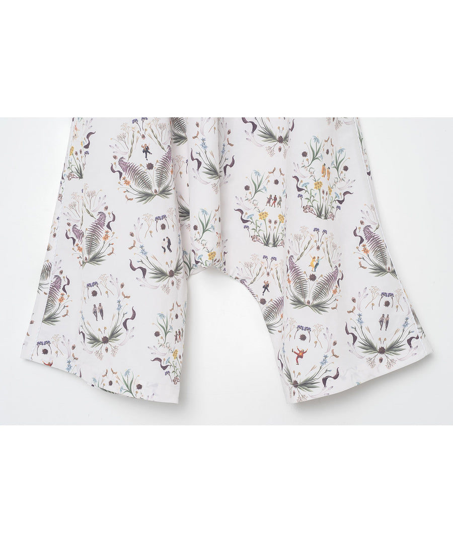 BSD26SS-19 Dance In The Garden Wide Pants NATURAL