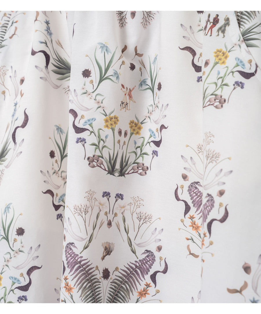 BSD26SS-19 Dance In The Garden Wide Pants NATURAL