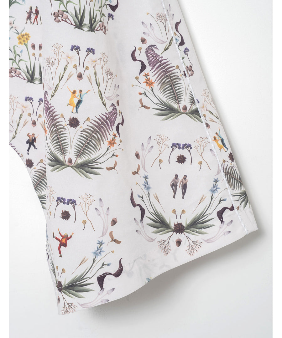 BSD26SS-19 Dance In The Garden Wide Pants NATURAL