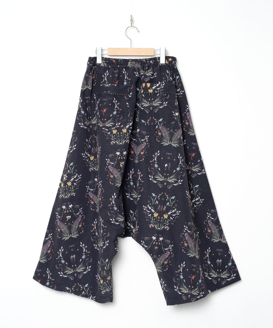 BSD26SS-19 Dance In The Garden Wide Pants BLACK