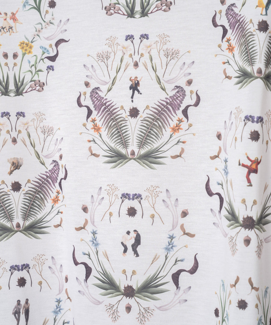 BSD26SS-18 Dance In The Garden Tee NATURAL