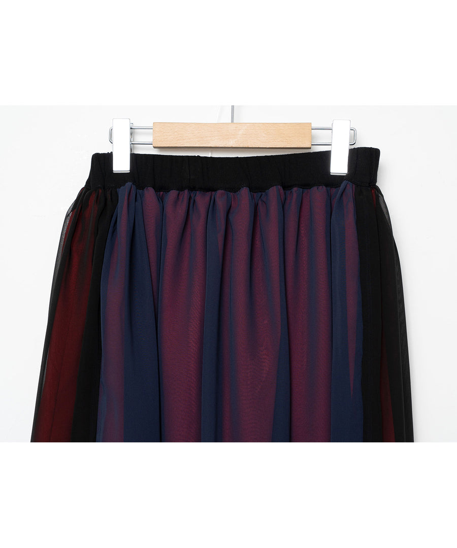 BSD26SS-09 Mirage Layer Skirt BLACK