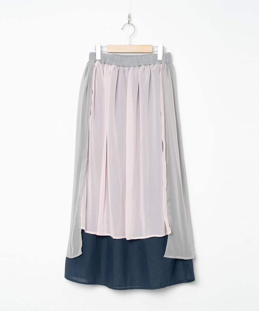 BSD26SS-09 Mirage Layer Skirt GREY