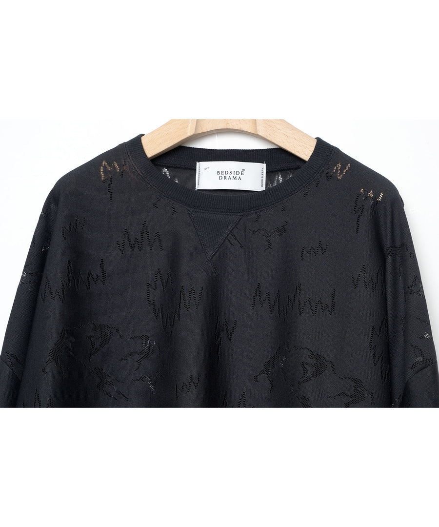 BSD26SS-11 Dancing Lace Pullover BLACK