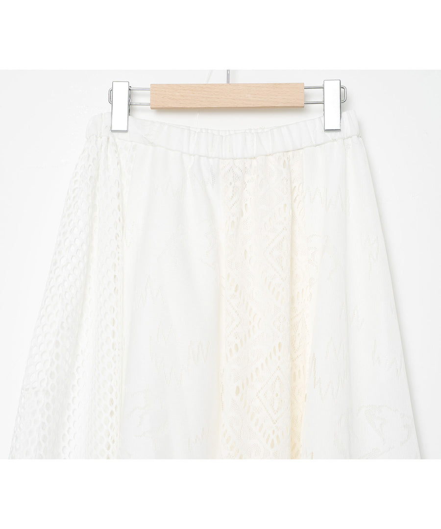 BSD26SS-12 Dancing Lace Culottes WHITE