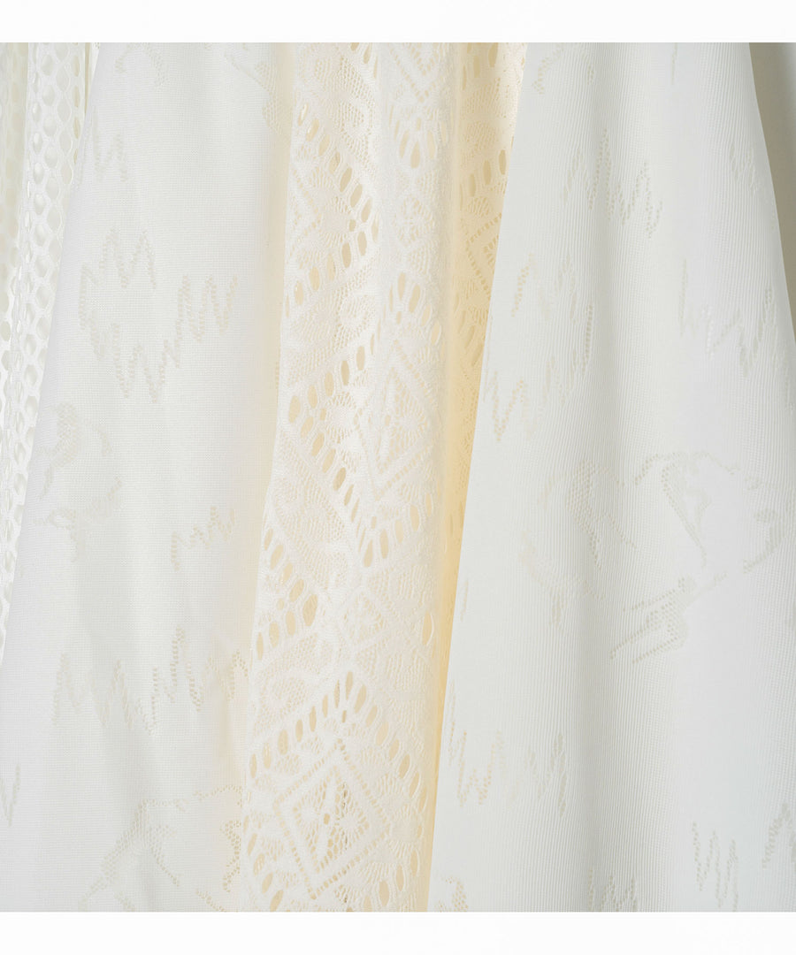 BSD26SS-12 Dancing Lace Culottes WHITE