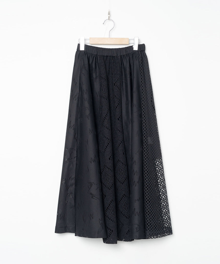 BSD26SS-12 Dancing Lace Culottes BLACK