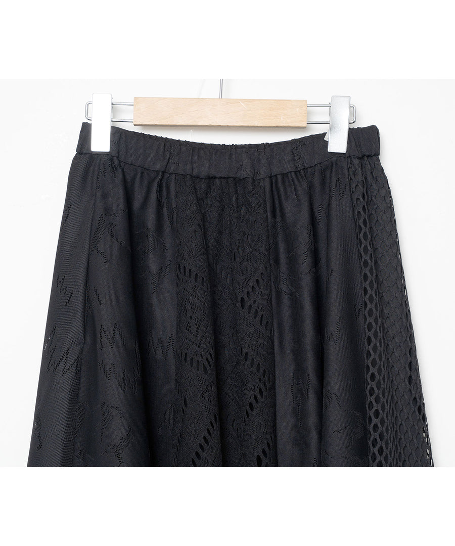 BSD26SS-12 Dancing Lace Culottes BLACK