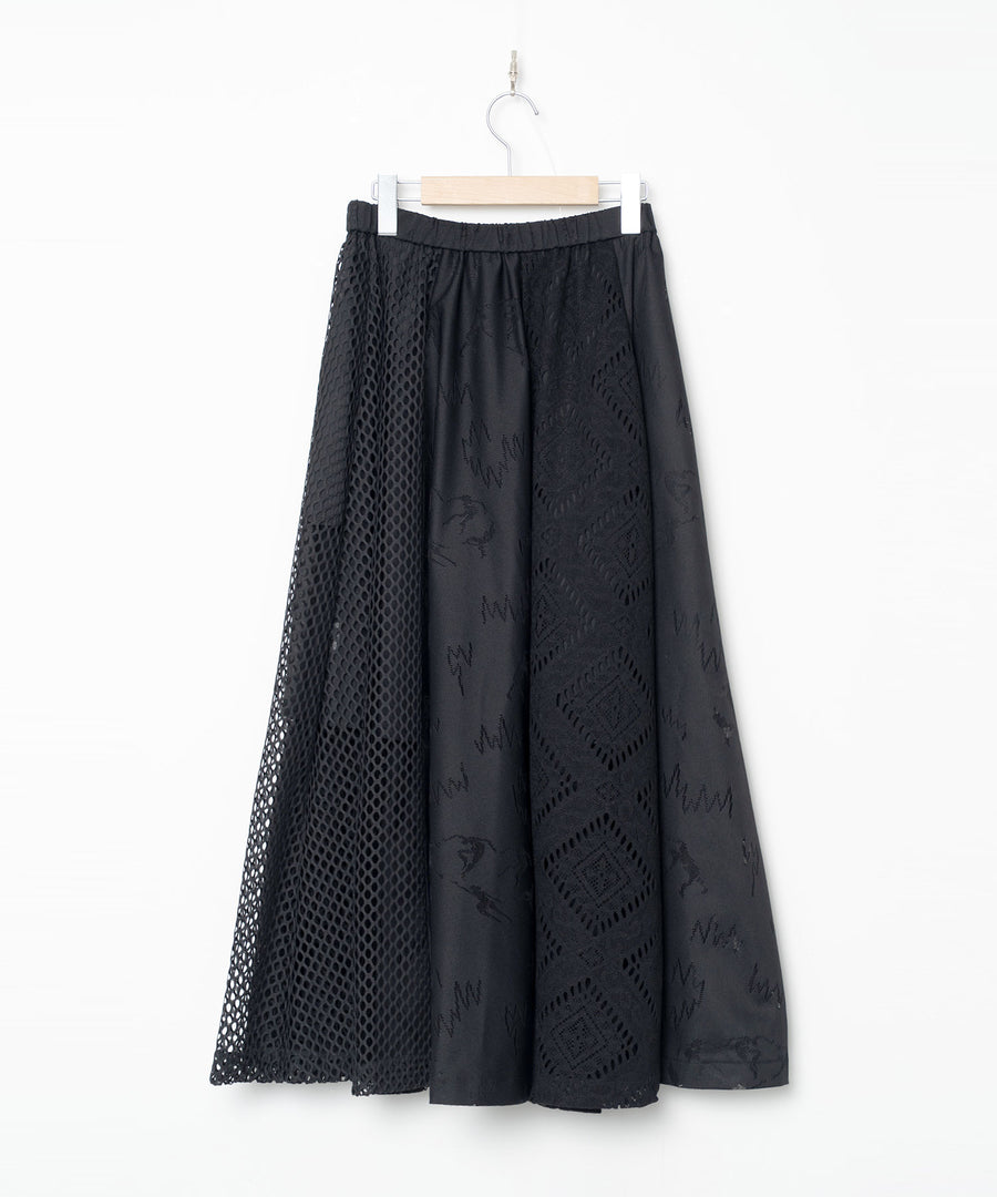 BSD26SS-12 Dancing Lace Culottes BLACK