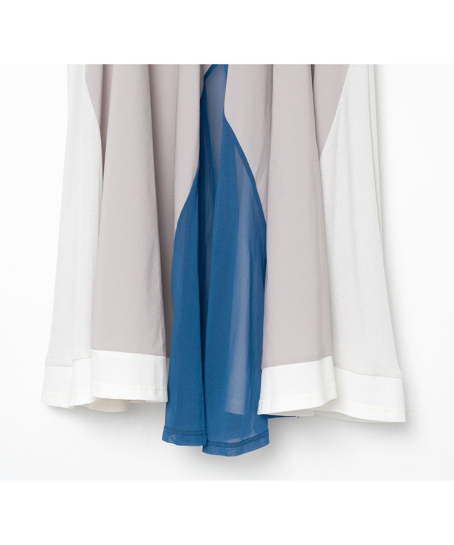 BSD26SS-22 Draped Maxi Tee Dress L GREY