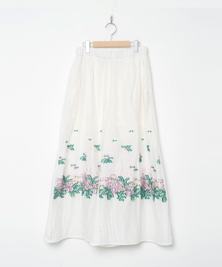 BSD26SS-02 Mosaic Garden Pants WHITE