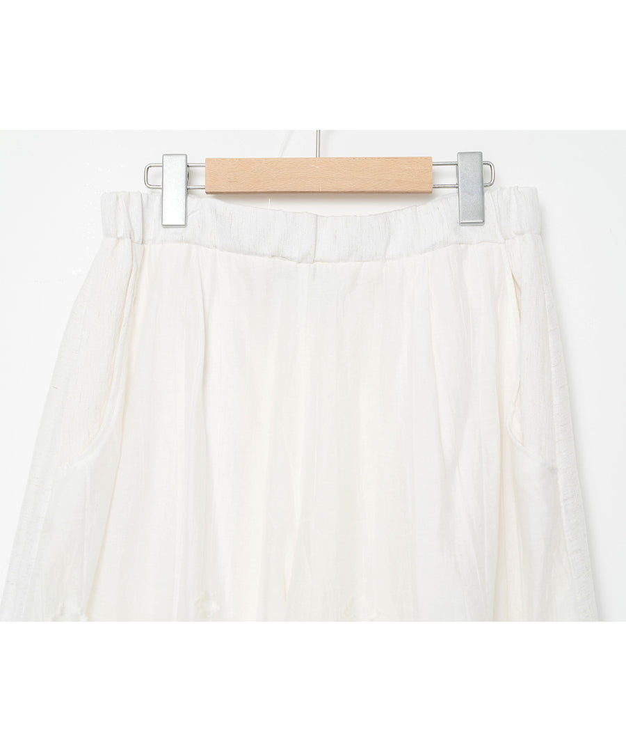 BSD26SS-02 Mosaic Garden Pants WHITE
