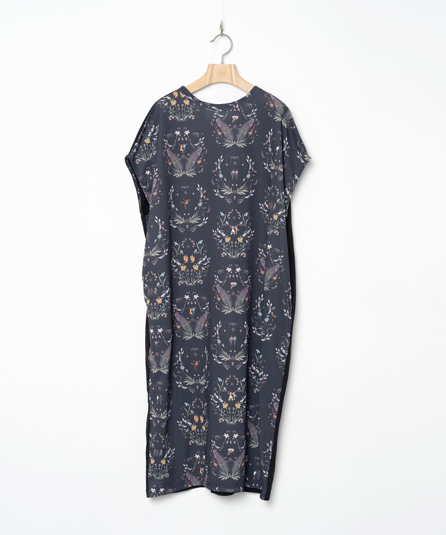 BSD26SS-17 Dance In The Garden One-piece BLACK