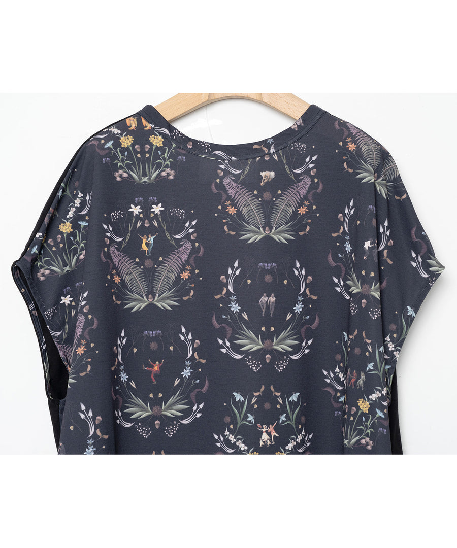 BSD26SS-17 Dance In The Garden One-piece BLACK