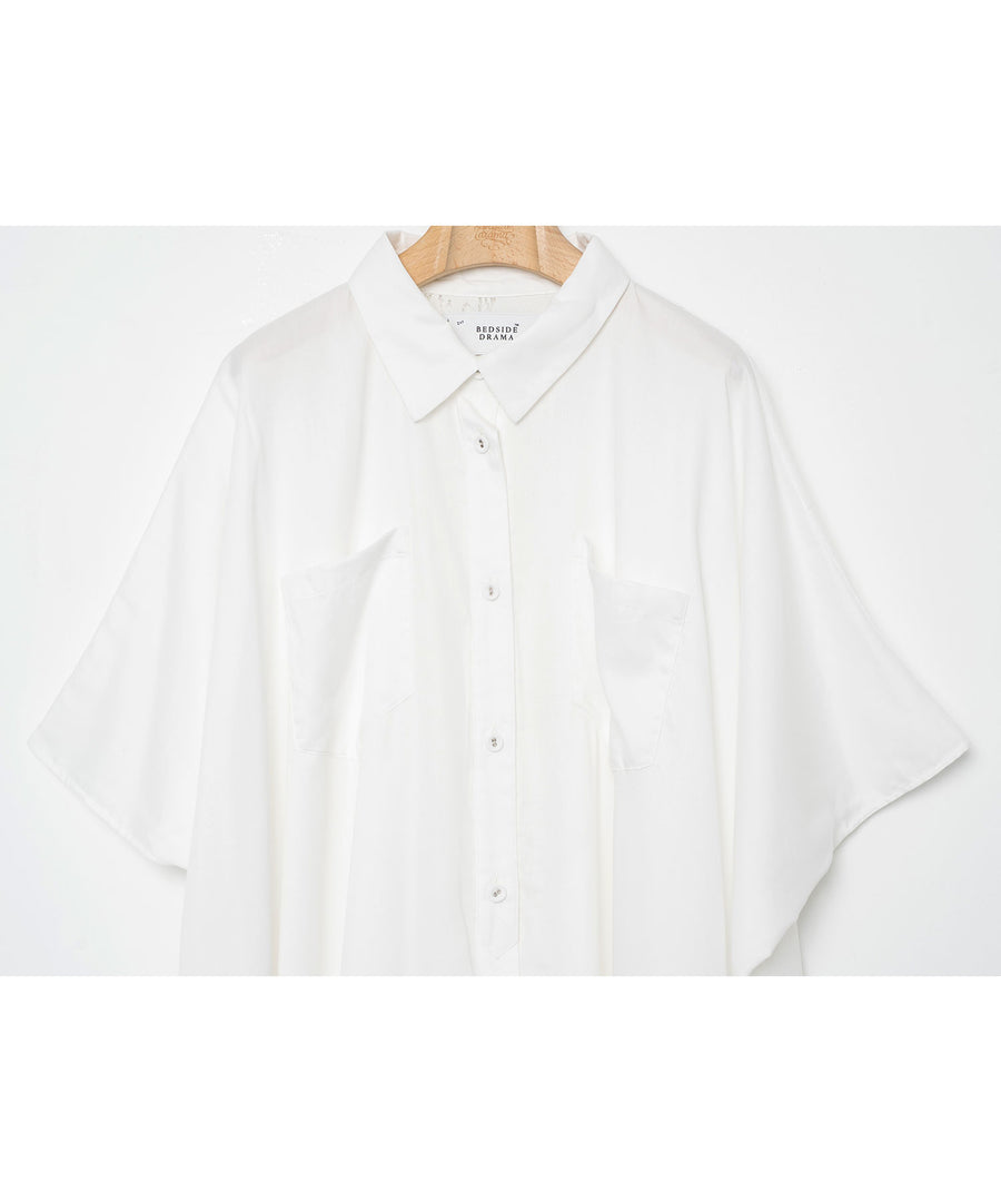 BSD26SS-10 Dancing Lace poncho shirt WHITE