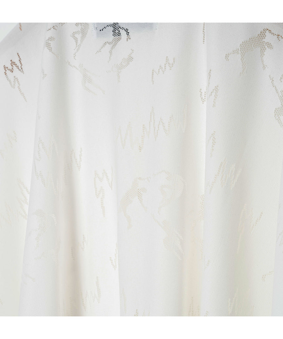 BSD26SS-10 Dancing Lace poncho shirt WHITE