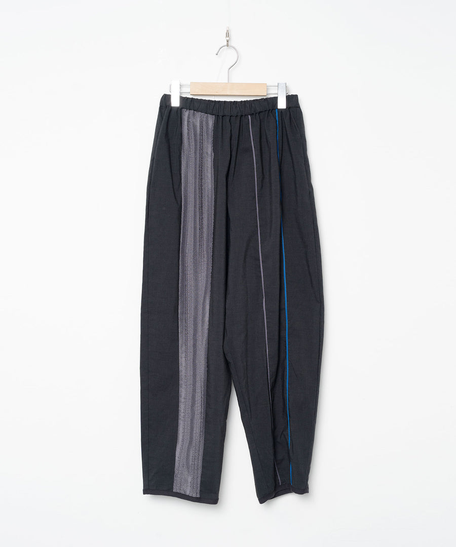 BSD26SS-06 Mixed Frill Pants BLACK