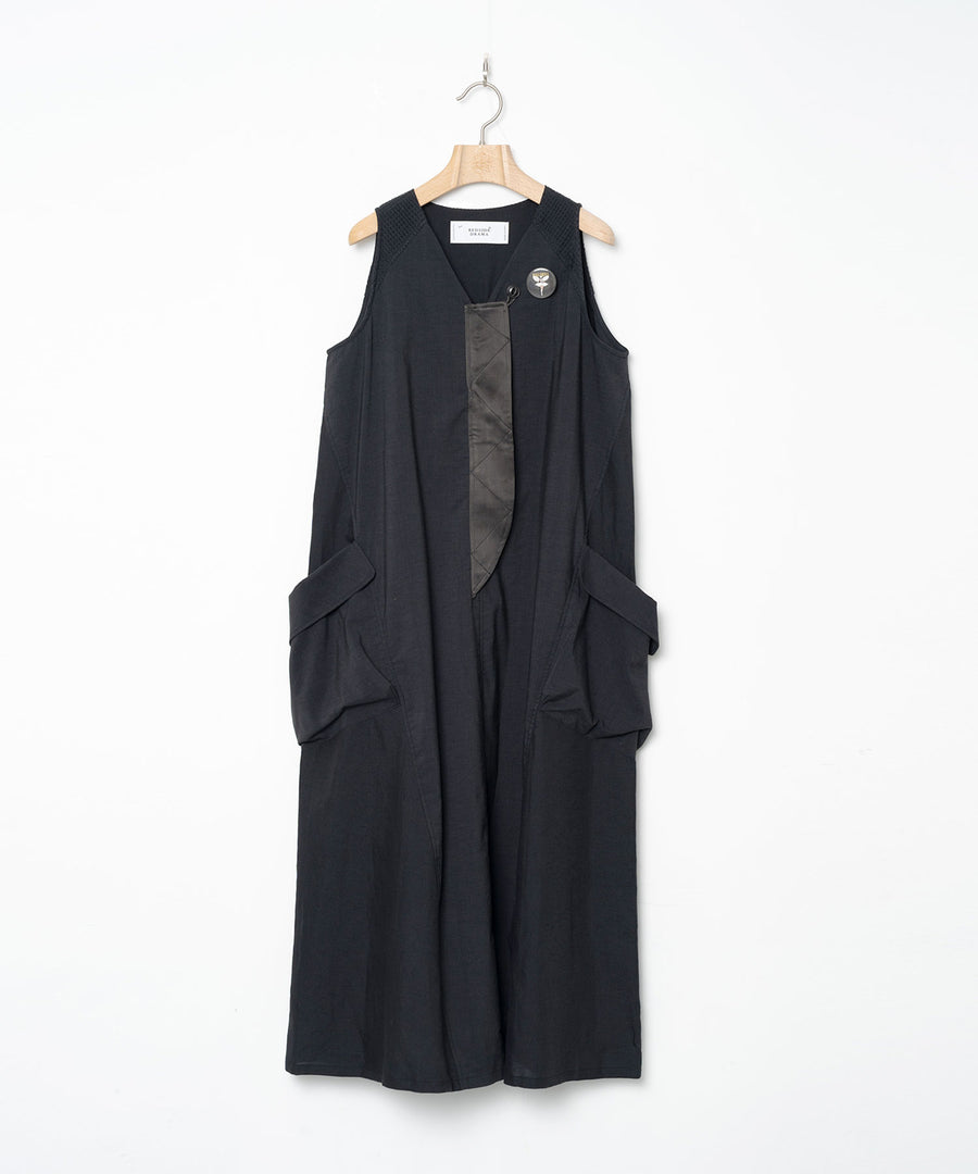 BSD26SS-05 Mixed Military Dress BLACK