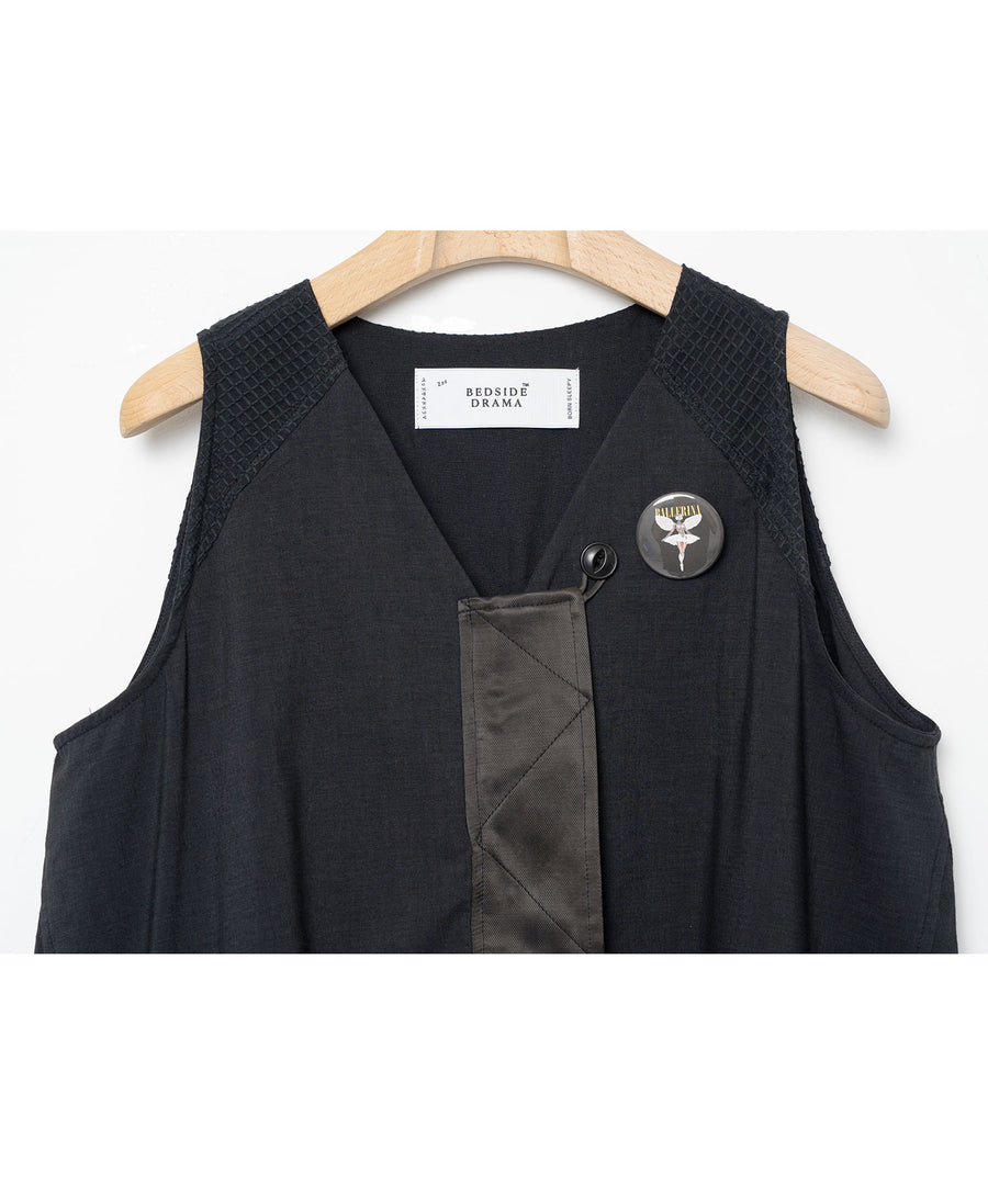 BSD26SS-05 Mixed Military Dress BLACK