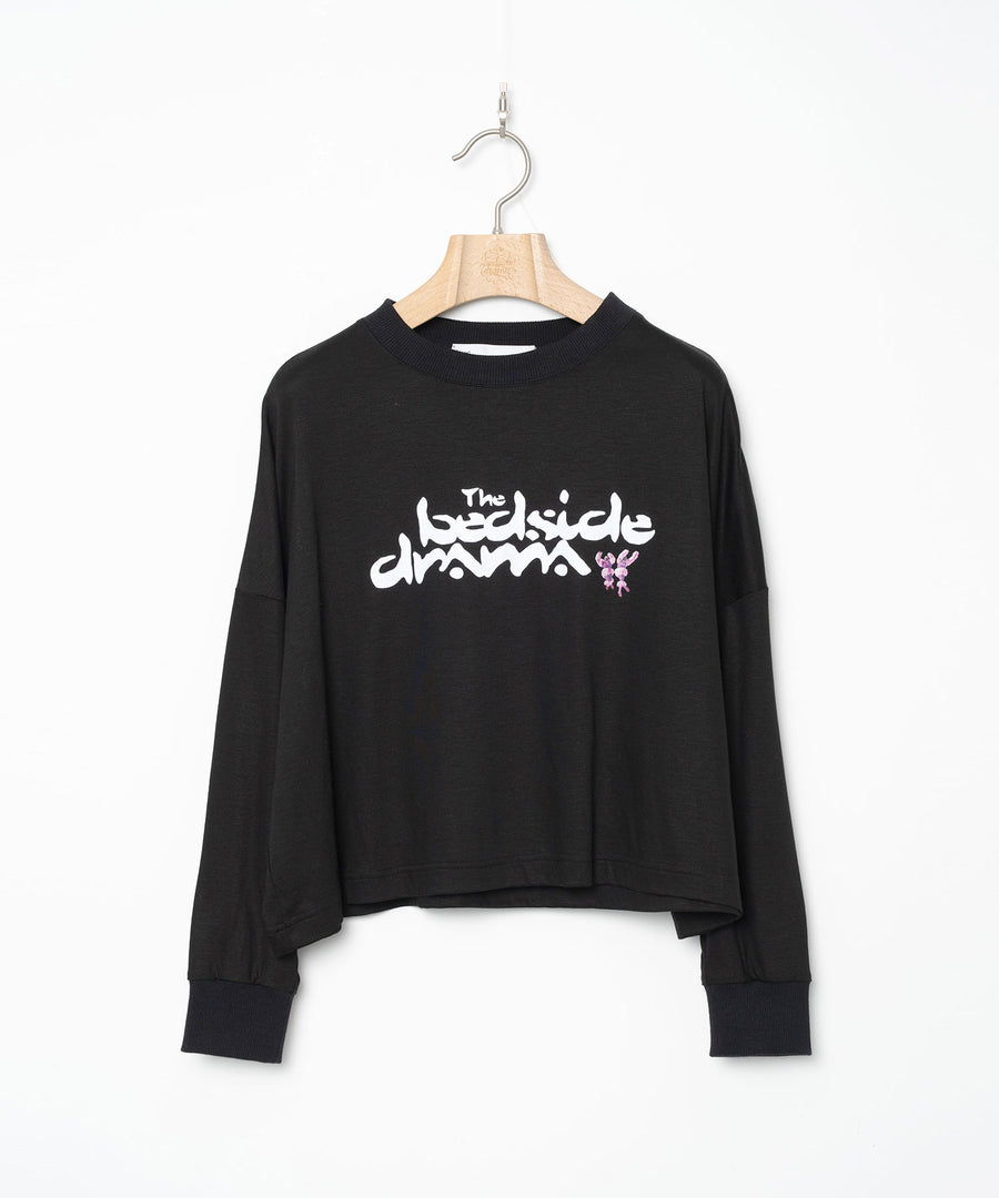 BSD26SS-24B BEDSIDE SISTERS Wide L/S Tee BLACK