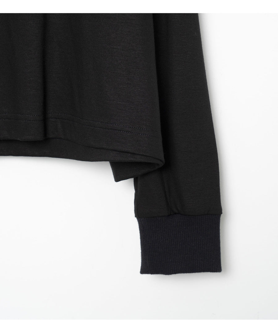 BSD26SS-24B BEDSIDE SISTERS Wide L/S Tee BLACK