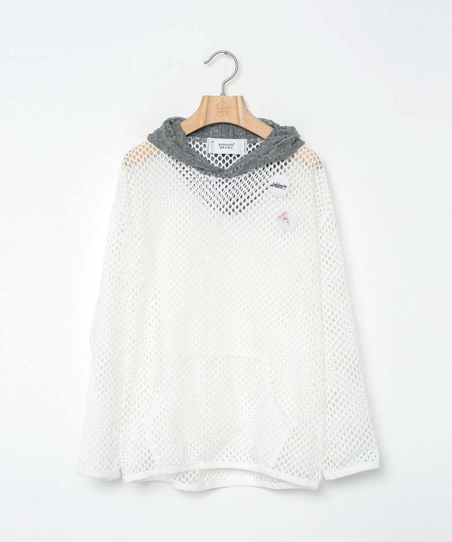 BSD26SS-20 Ultra Mesh Hoodie WHITE